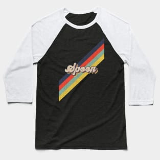 retro vintage color Spoon Baseball T-Shirt